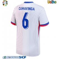 Maglie da calcio Francia Eduardo Camavinga #6 Seconda Maglia Europei 2024 Manica Corta